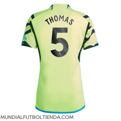 Camiseta Arsenal Thomas Partey #5 Segunda Equipación Replica 2023-24 mangas cortas